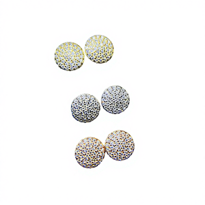 Fashion Moissanite <b>Stud</b> Earrings 925 Sterling <b>Silver</b> Sunflower Design Round Brilliant Cut Classic for Unisex - Product Image 4