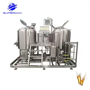 Peralatan pembuat bir buatan rumah bir 500L mesin pembuat bir Mini sistem pembuatan bir