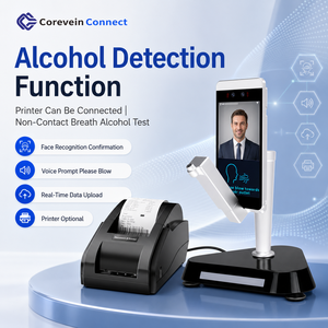 Máquina de Control de Acceso con Reconocimiento Facial y Alcoholímetro, Conexión a Impresora, SDK Personalizable, Terminal de Detección de Alcohol - Product Image 4