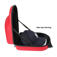 Étui pour casquette de baseball, étui de transport pour casquette, support pour 6 casquettes, sac pour casquette de voyage, étui de rangement pour casquette