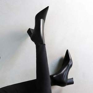 Chaussures professionnelles en cuir véritable pour femmes préposés aux compagnies aériennes/avocat/banque/chaussures formelles pour femmes d'affaires - Product Image 1