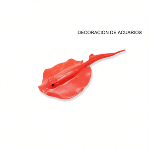 Juguete de Silicona de Manta Raya Monocromática, Decoración Elegante para Acuario - Product Image 3