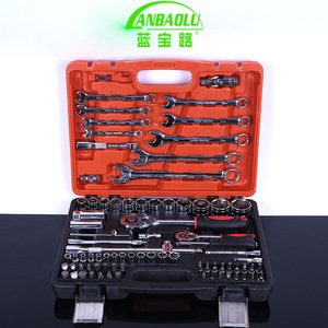 Anbaolu – jeu de douilles 82 pièces, 1/2 pouces, en acier au chrome vanadium, kit d'outils à percussion pour la réparation automobile et la réparation de machines - Product Image 2