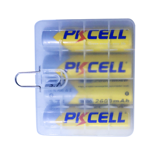 PKCELL Nắp Phẳng Cao <span class=keywords><strong>Cap</strong></span> 3.7V 2200Mah 2600Mah 3000Mah 3200Mah <span class=keywords><strong>18650</strong></span> Li Ion Sạc Pin Với Hộp Nhựa Cho Bán Lẻ - Product Image 1