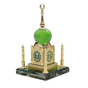 Modelo de la Kaaba de Cristal con Diseño Islámico y Torre del Reloj, Set de Recuerdo Decorativo Musulmán - Product Image 5