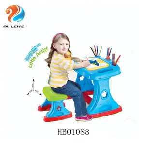 Многофункциональный Детский стол для рисования 3 в 1, Музыкальный проектор, игрушка для рисования