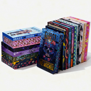 Sách bìa cứng ép kim vàng tùy chỉnh toàn màu với cạnh phun màu, sách bìa cứng có bìa ngoài, dịch vụ in ấn tiểu thuyết - Product Image 2