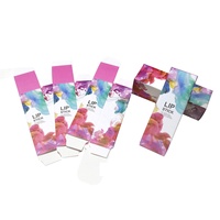 Kit de Logo personnalisé de luxe pour rouge à lèvres, boîtes d'emballage de rangement, étiquette privée, 50 pièces