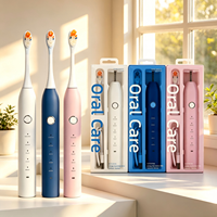 Nouveaux articles écologiques, brosse à dents vibrante portable rechargeable 2000 mAh avec charge Type-C, brosse à dents électrique intelligente