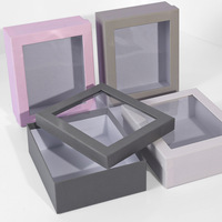 Emballage de parfum personnalisé, boîte-cadeau en carton, bouteille de parfum de maquillage, boîte en papier avec fenêtre transparente en PVC, ensemble de papier, boîtes cadeaux