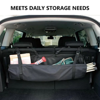 Organisateur de siège arrière de voiture, sac de rangement suspendu, organisateur de coffre pliable pour SUV, équipement sportif, voyage, vente en gros