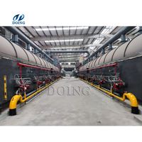 Usine de pyrolyse continue pour la conversion des déchets solides en carburant, capacité 50 TPD, pour pneus usagés, plastique et boues pétrolières