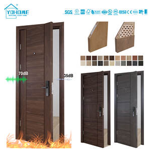 Fábrica de puertas cortafuegos en China Australia Puertas cortafuegos estándar Clasificación interna Apartamento de hotel de madera 90 minutos AS <span class=keywords><strong>1905</strong></span> Puerta cortafuegos - Product Image 4