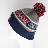 Conjunto de Gorro y Bufanda Tejidos para Eventos Deportivos Internacionales, con Texto y Emblema Jacquard Personalizados, Accesorio de Invierno para Eventos y Regalos