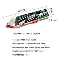 Batterie LiPo ACE 1C à faible décharge 6.6V 7.4V 11.1V 5000mAh-11000mAh Batterie au lithium polymère pour RC UAV