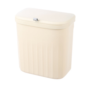 <span class=keywords><strong>Cubo</strong></span> de <span class=keywords><strong>basura</strong></span> de plástico montado en la pared con función colgante, encimera de compost de cocina, <span class=keywords><strong>cubo</strong></span> de <span class=keywords><strong>basura</strong></span>, tapa de <span class=keywords><strong>basura</strong></span> pequeña para uso en el baño - Product Image 3