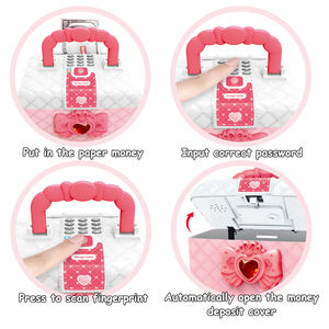 子供用おもちゃABS電子メイクアップボックス安全子供用マネーボックスピギーバンク女の子用マネーボックスピギーバンク子供用 - Product Image 3