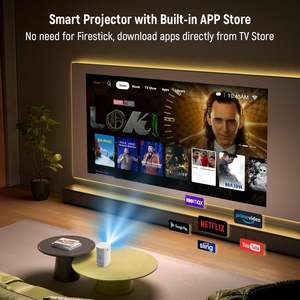 Draagbare 4K <span class=keywords><strong>Projector</strong></span> Met Wifi Voor <span class=keywords><strong>Bluetooth</strong></span> Sensorless Auto Focus 120 ''Scherm Voor Outdoor Films <span class=keywords><strong>Android</strong></span> 12 Besturingssysteem - Product Image 3