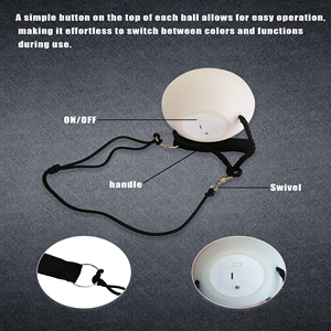 Set di Palle Poi Luminose a LED Ultra Luminose Alimentate a Batteria con Effetto Strobo Lento RGB - Product Image 3