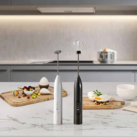 Mousseur à lait rechargeable, mousseur à lait automatique à main, batteur à lait, batteur à œufs automatique, mixeur électrique pour la cuisine