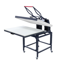 Nouvelle grande machine de transfert de chaleur manuelle 220V état d'imprimante à plat nouvelle machine de presse à chaud pour maillots 80*100 et 100*100