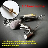 Microphone Lavalier Sans Fil Little Bee Modèle 77B Connecteur 3,5 mm pour Diffusion en Direct et Enregistrement Vocal