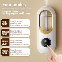 Diffuseur d'arômes d'ambiance NURFIODUR en gros, diffuseur d'huiles essentielles rechargeable avec affichage numérique, purificateur d'air
