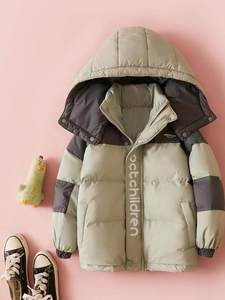 Veste matelassée à capuche et fermeture éclair pour enfants, blocs de couleur, 0-12 <span class=keywords><strong>ans</strong></span>, hiver, chaude, <span class=keywords><strong>manteau</strong></span> pour garçons, épaisse - Product Image 6
