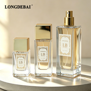 Nuevo frasco de perfume cuadrado vacío 2026 con certificación CE, 30ml 50ml 70ml, transparente, con pulverizador de presión y tapas de plástico - Product Image 3