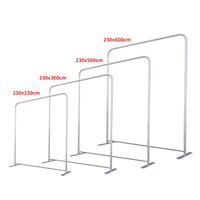 Support de toile de fond portable pliable personnalisé en tissu tendu pour photomaton, housse de protection imprimée pour salons professionnels