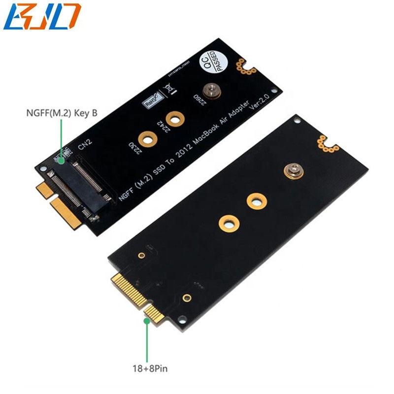 7 + 17Pin 2012 MAC SSD NGFF M.2 SATA SSD конвертер адаптера для MacBook Pro Retina 2012 A1398 A1425
