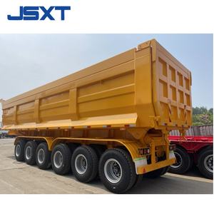 JSXT Semi-remorque en acier de haute qualité pour le transport de sable et de gravier 6-<span class=keywords><strong>Alex</strong></span> Benne arrière avec <span class=keywords><strong>pneu</strong></span> 12R22.5 - Product Image 4