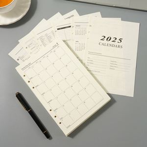 2025 <b>Diary</b> Planner with Schedule <b>A5</b> 6 Ring Binder Notebook Detachable Weekly Monthly Planner 365 Days Planner Cahiers 200 Pages - Product Image 5