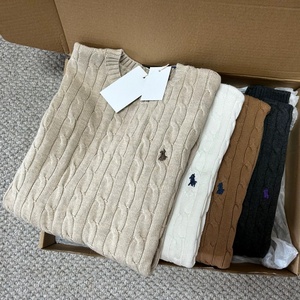 Áo len nam dệt kim mùa đông kiểu Old Money <span class=keywords><strong>2025</strong></span> mới, chất liệu len 100%, kiểu dáng pullover, họa tiết bện, thêu logo. - Product Image 2