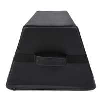 Banc de musculation pour fessiers en mousse haute densité et cuir PVC, 91x60x35.5cm, avec boîte de rangement souple pour la musculation