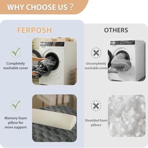 Camas para Perros de Felpa Gris Oscuro, Grandes, Extraíbles y Lavables, de Lujo, Ortopédicas, con Accesorios, Envío Directo del Fabricante - Product Image 5