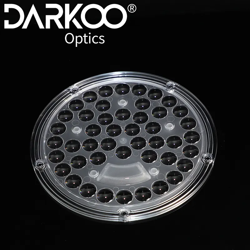 Ufo-cubierta de plástico para lente Led, accesorio de iluminación resistente al agua Ip65, 30 en 1, 60 grados, 250mm, redondo