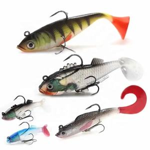 OEM ODM vente en gros paquet de 5 appâts multicolores pour poisson en plomb paquet de queue en T ensemble de leurres pour poisson en plomb - Product Image 3