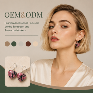 Ear Enlace Oem Odm Silver Plated Heart Shape Rhodonite Dangle <b>Hook</b> <b>Earrings</b> Natural Gemstone Women Jewelry Wholesale - Product Image 1