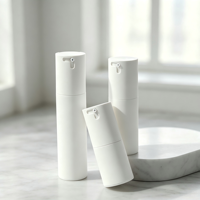 Pot cosmétique vide rechargeable en gros, 15 mm, à double paroi, pour lotion et sérum, avec insert remplaçable