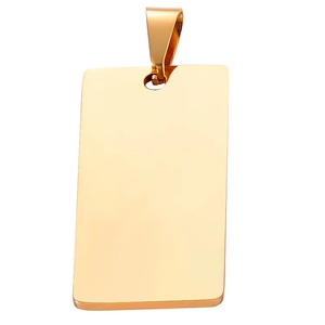 Premium Kalite Paslanmaz Çelik Köpek Kimlik Etiketi Boş Etiketler Kolye Ucu Takılar Klasik 6 Renk - Product Image 6