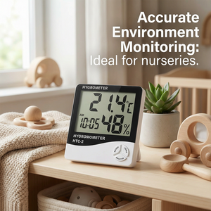 Termo-Higrômetro Digital HTC-2 com Sonda Externa à Prova d'Água para Uso Doméstico - Product Image 6