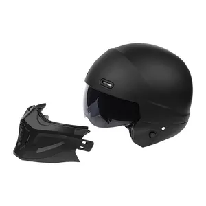 Open Face Full Face Motorcycle Helmet, Scooter Casque Casco Moto Helmet With Detachable Mask