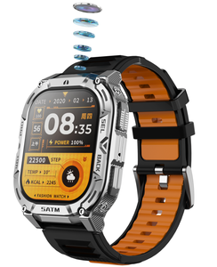 Reloj Inteligente HKSF B25 con Soporte para Conteo de Pasos, Grabación de Audio y Video en HD, Oxígeno en Sangre, Presión Arterial, Música, Alarma, Frecuencia Cardíaca - Product Image 1