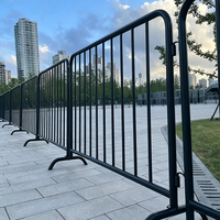 Vente directe usine – Barrière temporaire de contrôle des foules de 6 pieds, barrières piétonnières galvanisées, barricade française, modélisation 3D, durable