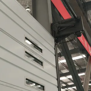 Bingkai baja tirai PVC otomatis susun pintu garasi pesawat terbang