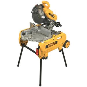 Sierra ingletadora Dewalt de 250 mm con cable, sierra eléctrica profesional con soporte y ruedas - Product Image 1