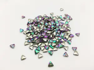 Glass Diamond Flat Back Nail Art And Clothing Accessories Triangle Shoes With Wholesale Loose Rhinestones