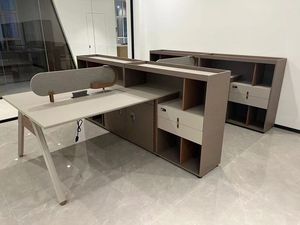 Mobilier de bureau modulaire et durable, bureaux en bois pour <span class=keywords><strong>4</strong></span>/6 personnes, pour l'espace de travail des employés - Product Image 3