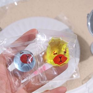 ลูกบอลบีบแก้เครียด TPR ขนาด 3 ซม. แบบนิ่ม ประกายวิบวับ รูปคาปิบาร่า สีรุ้ง ของเล่นบีบคลายเครียด ของเล่นเสริมพัฒนาการประสาทสัมผัส - Product Image 6